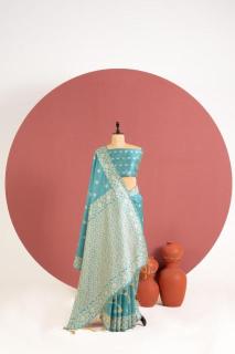 Akshara jamdani raw silk Wholesale sarees online