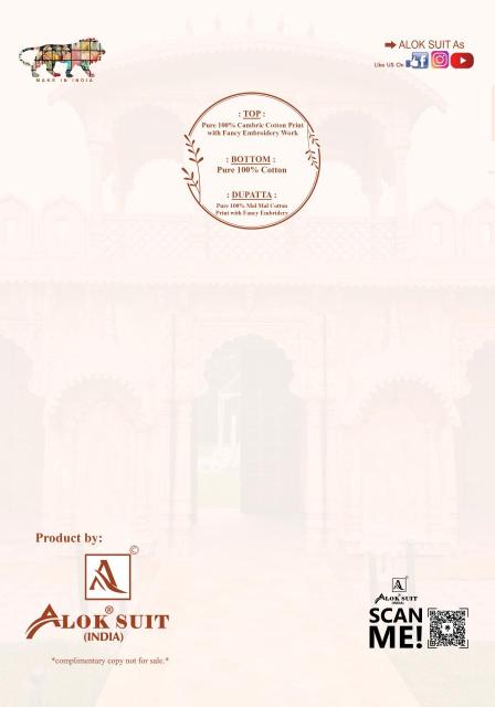 Alok suit rang ja Wholesale dress material suppliers in Hyderabad