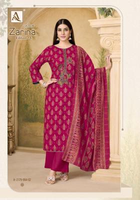 Alok suit zarina vol- 15 Wholesale dress materials in Delhi