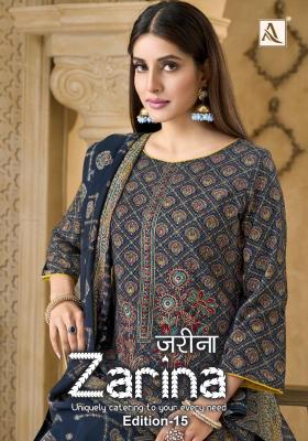 Alok suit zarina vol- 15 Wholesale dress materials in Delhi
