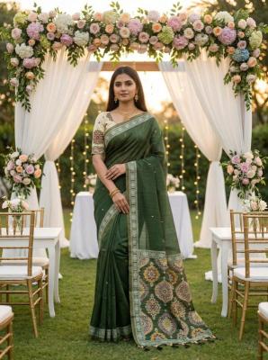 Anupama ajrakh muga cotton Wholesale saree suppliers in Hyderabad