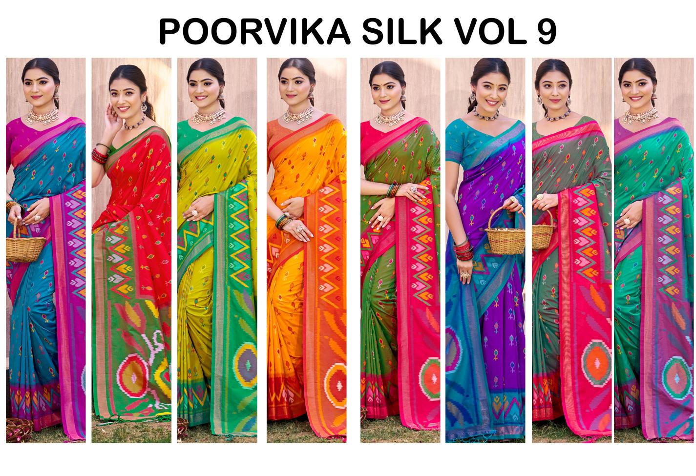 Astita POORVIKA SILK VOL 9 Wholesale saree retailers in Hyderabad