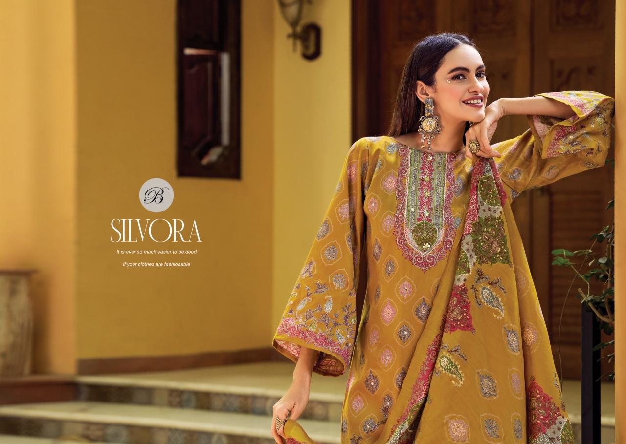 Belliza Silvora  Bulk dress material dealers in Ahmedabad