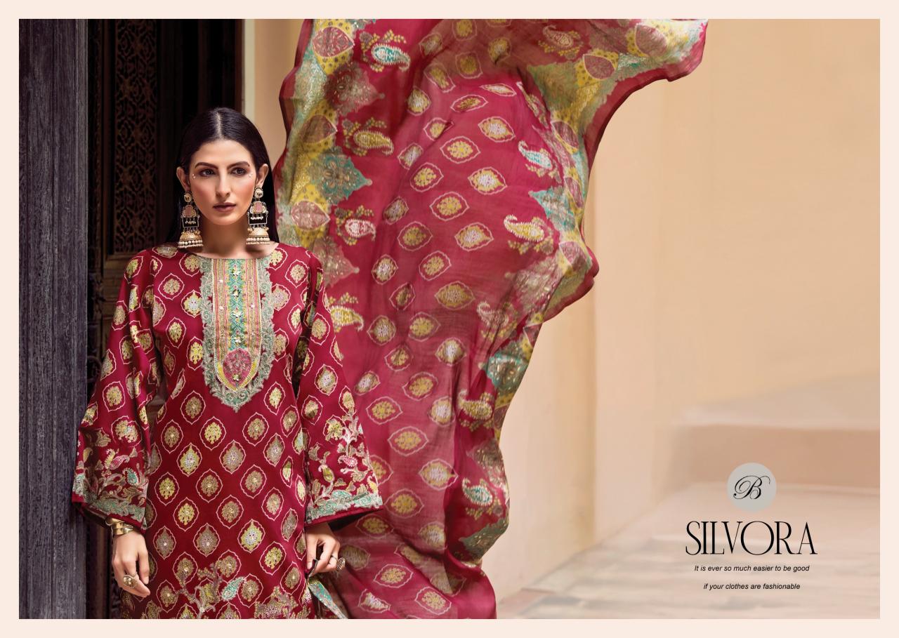 Belliza Silvora  Bulk dress material dealers in Ahmedabad