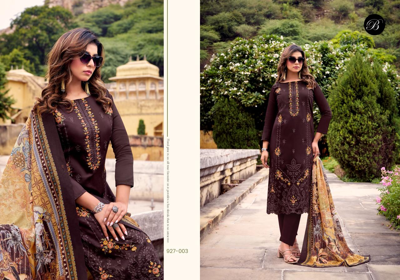 Belliza Zarqash Vol 14 Ladies dress material suppliers