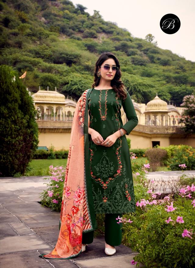 Belliza Zarqash Vol 14 Ladies dress material suppliers