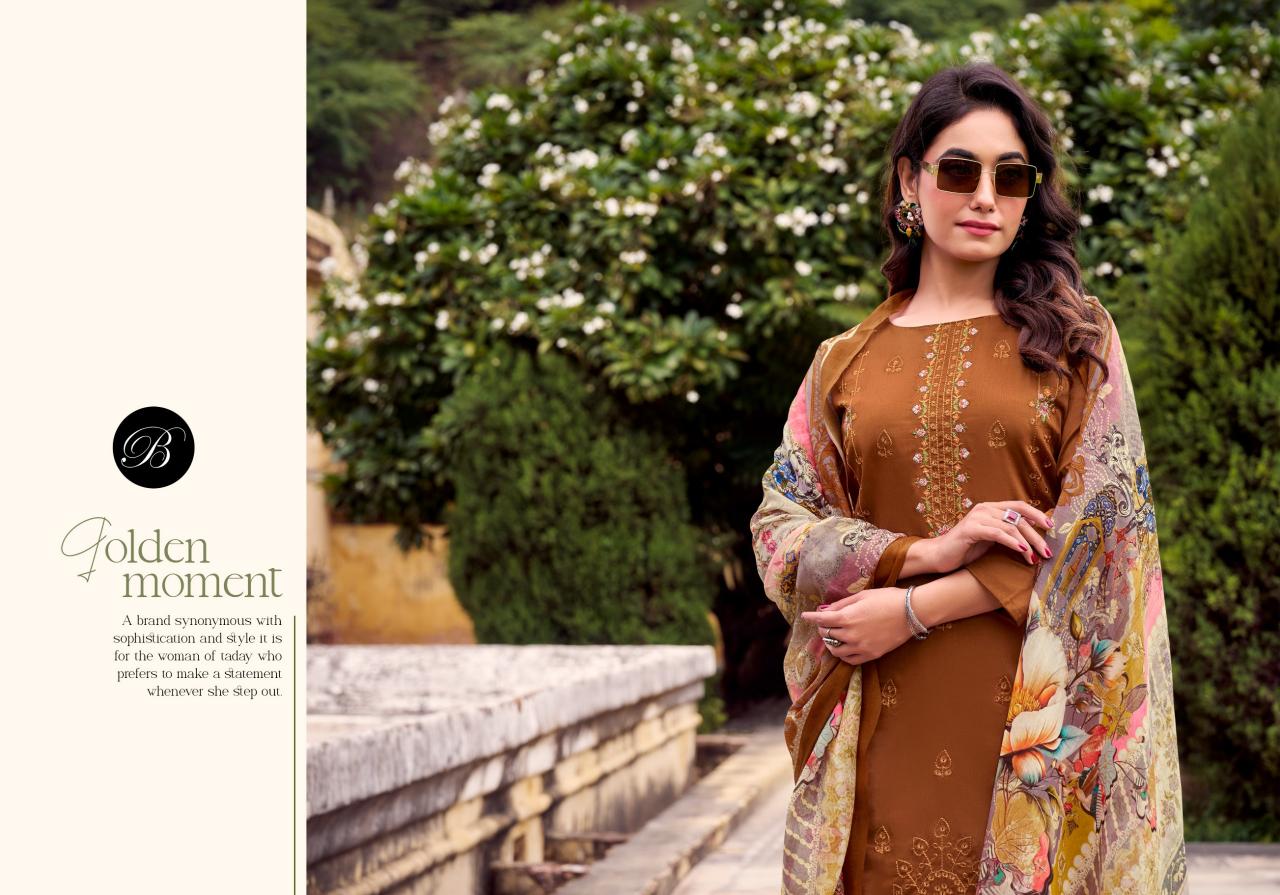 Belliza Zarqash Vol 14 Ladies dress material suppliers