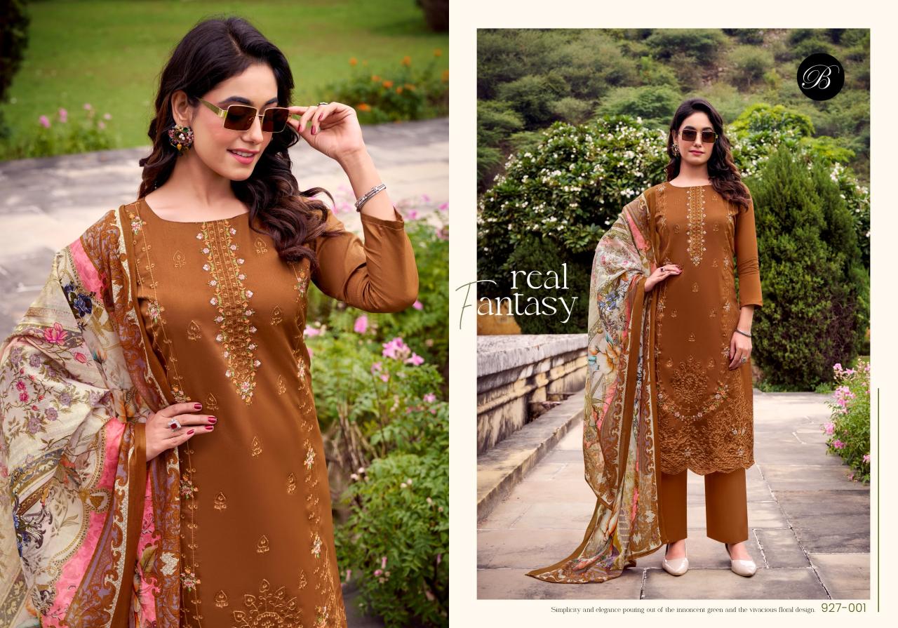 Belliza Zarqash Vol 14 Ladies dress material suppliers