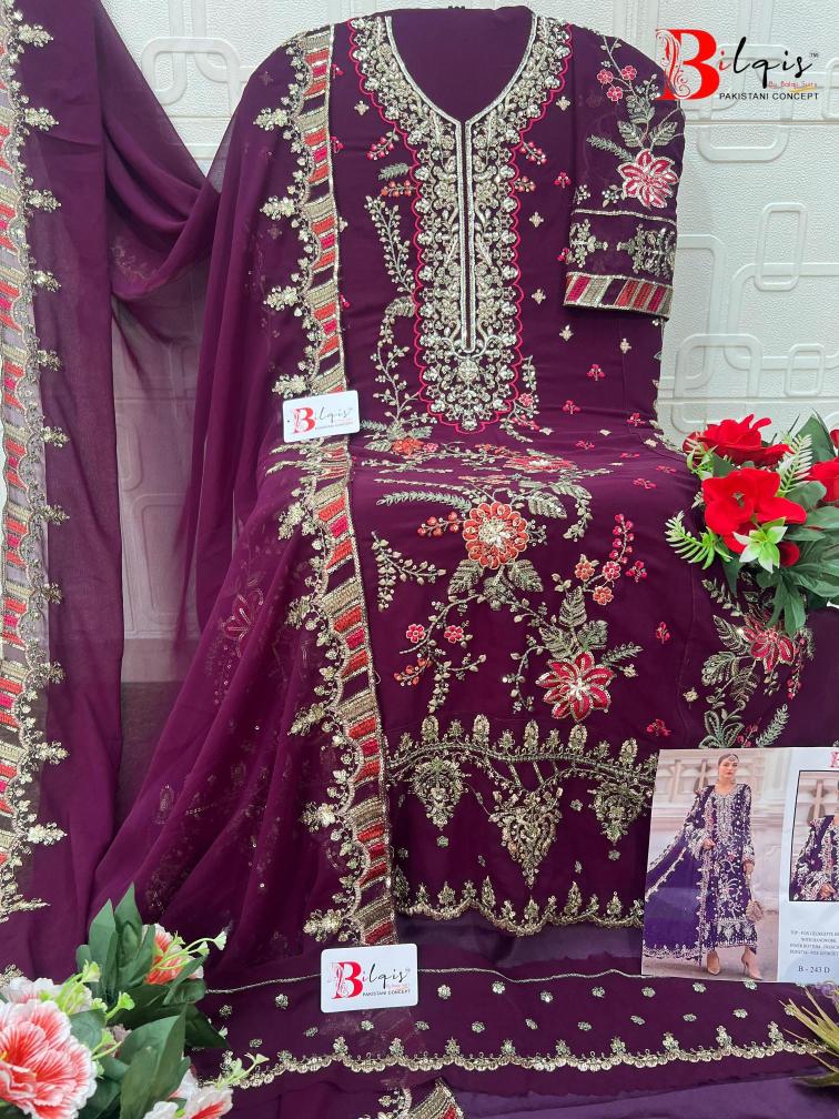 BilqisTM B-243 A TO E Wholesale Patiala suit market in Kolkata