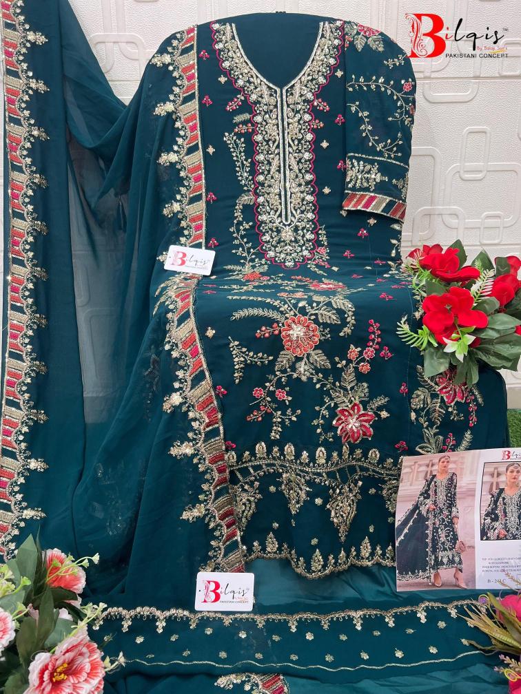 BilqisTM B-243 A TO E Wholesale Patiala suit market in Kolkata