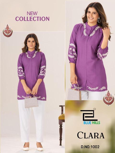 Blue hills clara Kurti manufacturer in Ahmedabad