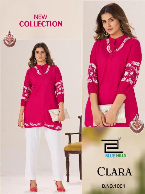 Blue hills clara Kurti manufacturer in Ahmedabad