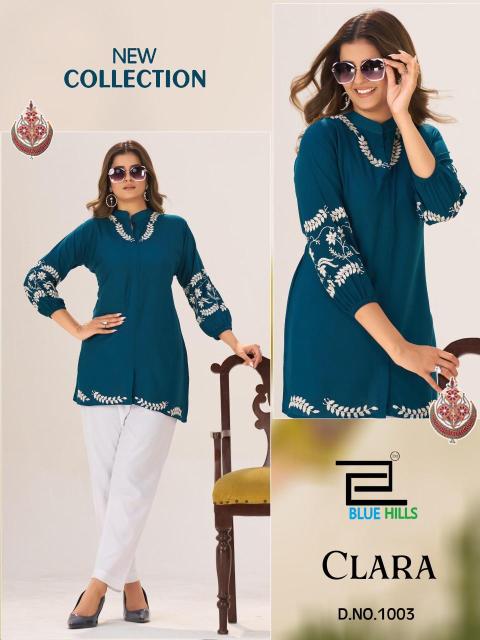 Blue hills clara Kurti manufacturer in Ahmedabad