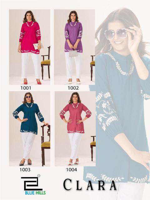 Blue hills clara Kurti manufacturer in Ahmedabad