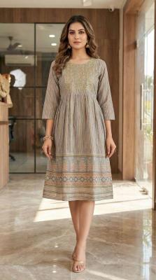 Blue hills cotton stripe Kurti dealers in Mumbai