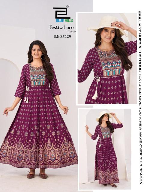 Blue hills festival pro vol.9 Bulk kurti manufacturers