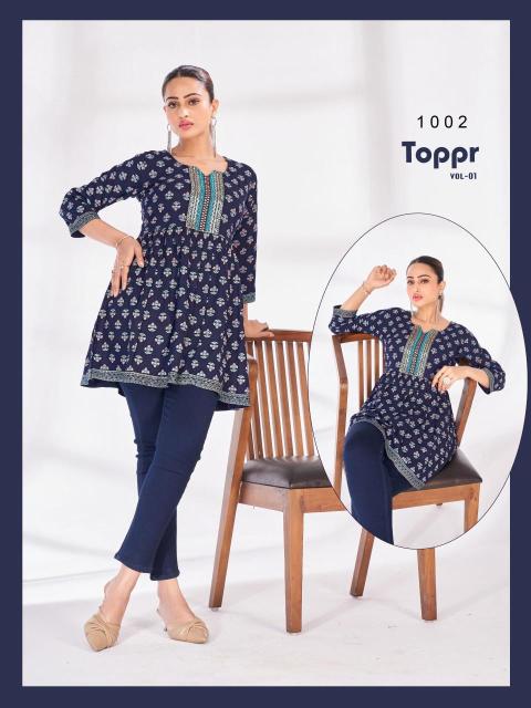 Blue hills toppr vol 1 Kurti shopping Kolkata