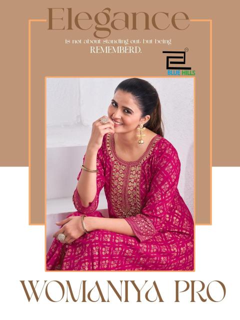 Blue hills womaniya pro Printed kurtis wholesalers