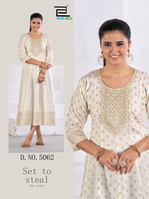 Blue hills womaniya pro Printed kurtis wholesalers