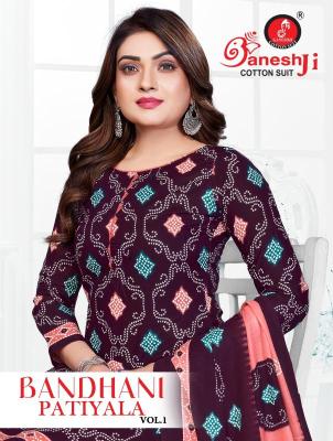 Ganeshji bandhani patiyala vol- 1 Dress material market in Ahmedabad