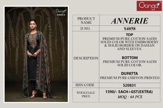 Ganga annerie 4058 Designer dress material dealers in mumbai