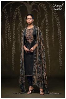 Ganga annerie 4058 Designer dress material dealers in mumbai