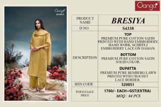 Ganga bresiya 4338 Dress materials wholesale dealers in surat