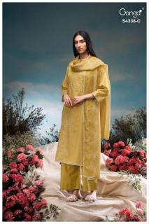 Ganga bresiya 4338 Dress materials wholesale dealers in surat