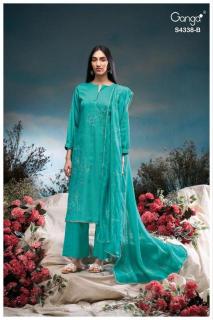 Ganga bresiya 4338 Dress materials wholesale dealers in surat