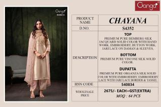 Ganga chayana 4352 Dress material suppliers in Surat