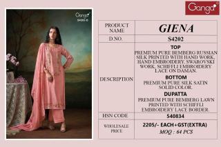 Ganga giena 4202 dress materials in Kolkata