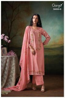 Ganga giena 4202 dress materials in Kolkata