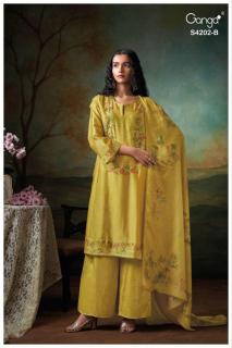 Ganga giena 4202 dress materials in Kolkata
