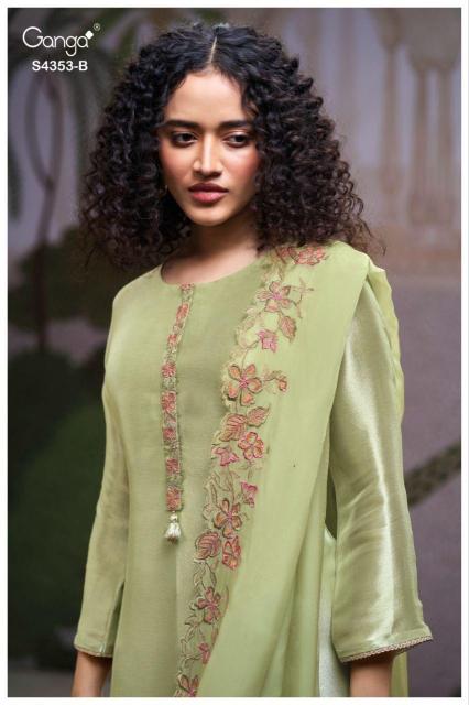 Ganga Glorina 4353 Wholesale dress materials online