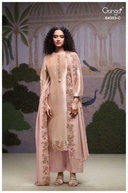 Ganga Glorina 4353 Wholesale dress materials online