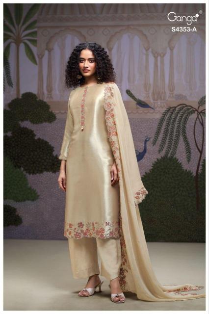 Ganga Glorina 4353 Wholesale dress materials online