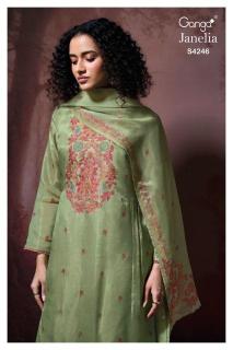 Ganga janelia 4246 Ladies dress material manufacturers