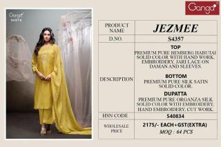 Ganga jezmee 4357 Dress material suppliers in Ahmedabad