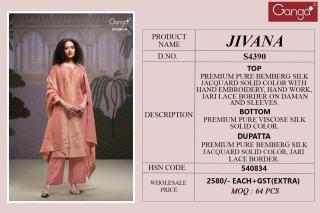 Ganga jivana 4390 Casual dress materials wholesale in surat