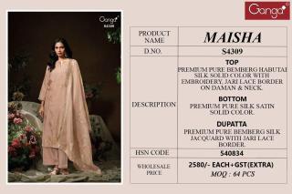 Ganga maisha 4309 Designer dress materials in Kolkata