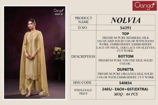 Ganga nolvia 4351 Dress materials wholesale suppliers