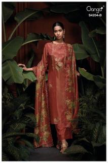Ganga riva 4204 Designer dress materials in Mumbai