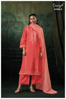 Ganga zamira 4288 Dress material manufacturers in mumbai