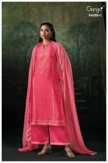 Ganga zamira 4288 Dress material manufacturers in mumbai