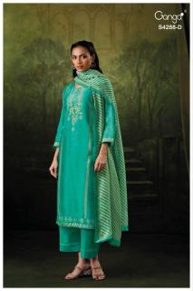 Ganga zamira 4288 Dress material manufacturers in mumbai