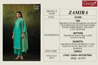 Ganga zamira 4288 Dress material manufacturers in mumbai