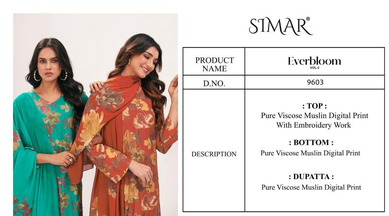 Glossy Simar Everbloom Vol 2 Hyderabad dress material market