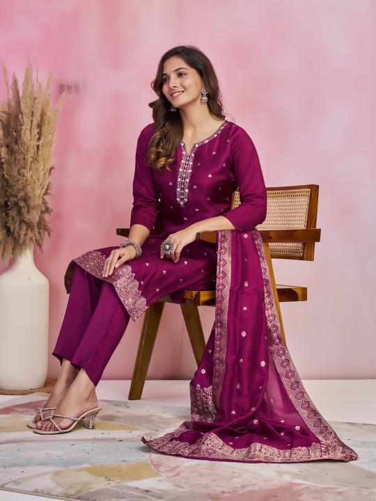 Hr 1732 Dola Jaquard Kurti wholesalers in Bangalore