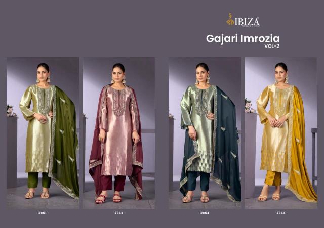 Ibiza gajari imrozia vol-2 Wholesale dress materials suppliers in Gujarat