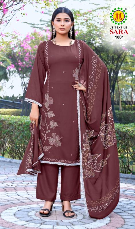 Jt Sara Vol 1 Wholesale dress material market price